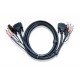 Aten 6ft USB DVI-D Single Link Negro 1,8 m